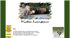 Desktop Screenshot of kalles-longbows.de